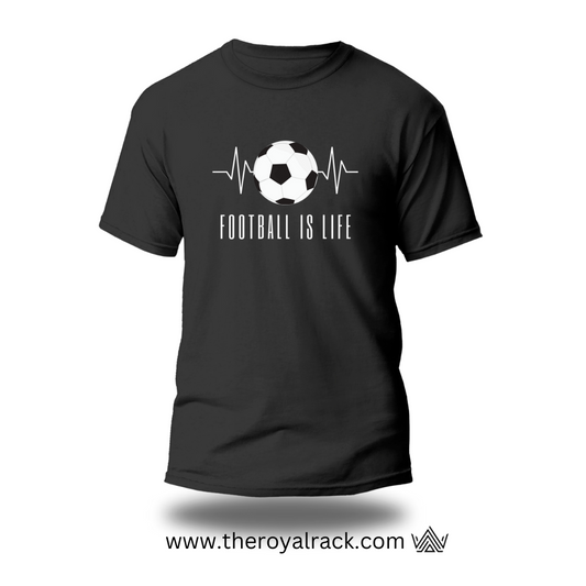 ROUND NECK T SHIRT┃ FOOTBALL IS LIFE